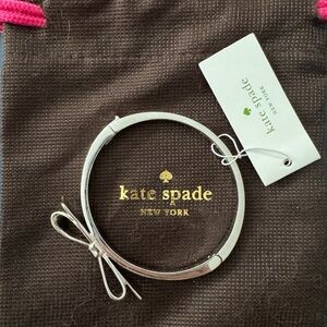 Kate Spade Sterling Silver Bow Cuff Bracelet
